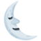 Last Quarter Moon With Face emoji on Messenger